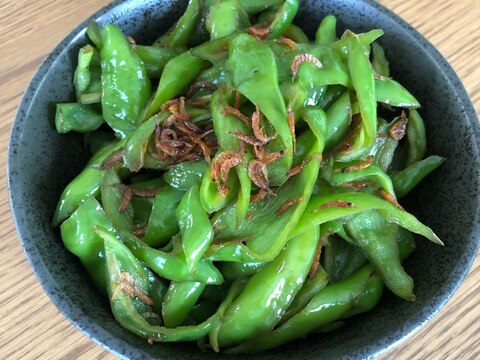 万願寺とうがらしの醤油炒め♪